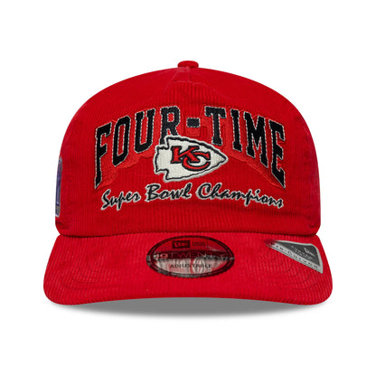 Pictured is this NFL Retro Dynasty Kansas City Chiefs Cord 19TWENTY cap in red. 3