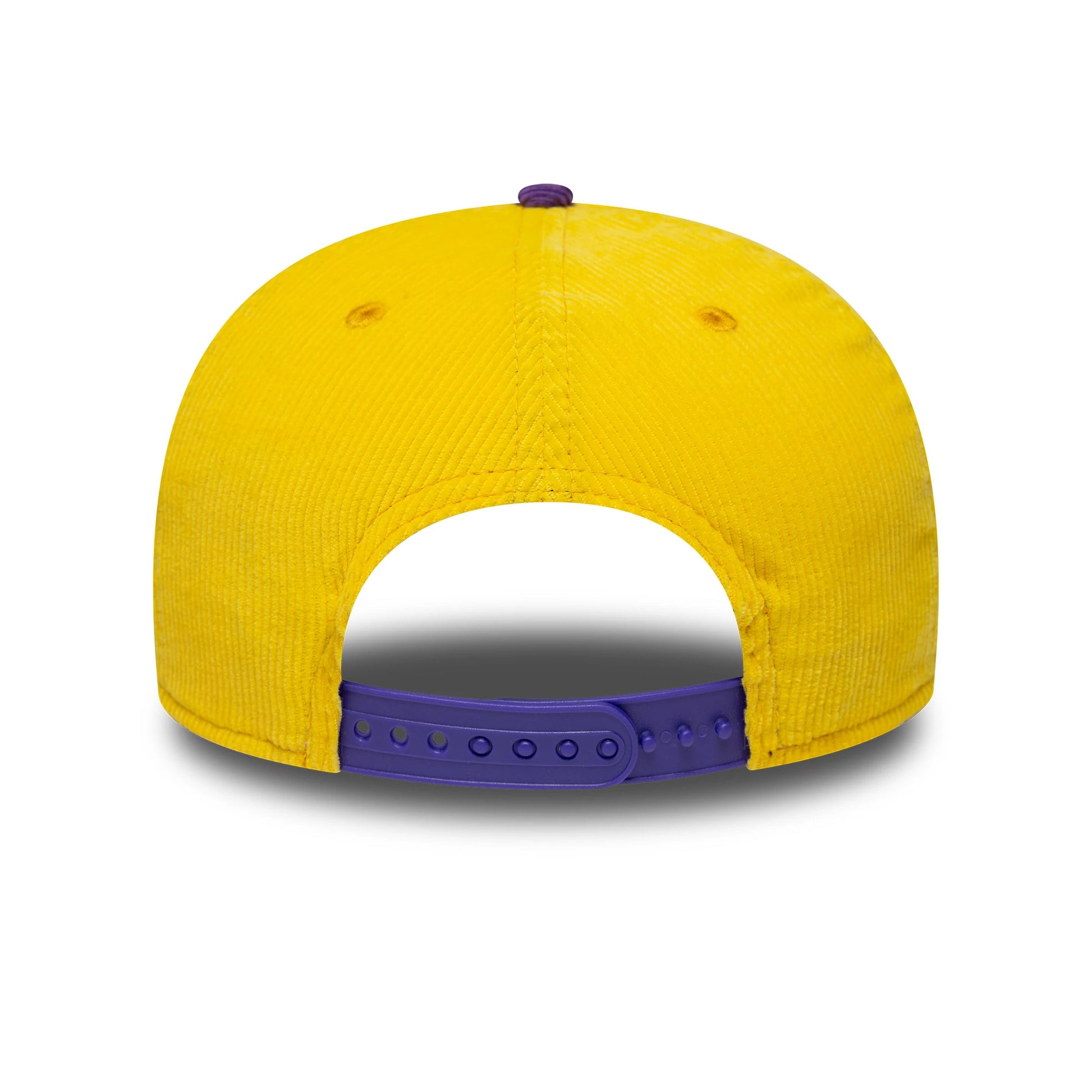 Pictured is this NBA Retro Dynasty LA Lakers Cord 19TWENTY cap in yellow & purple. 6