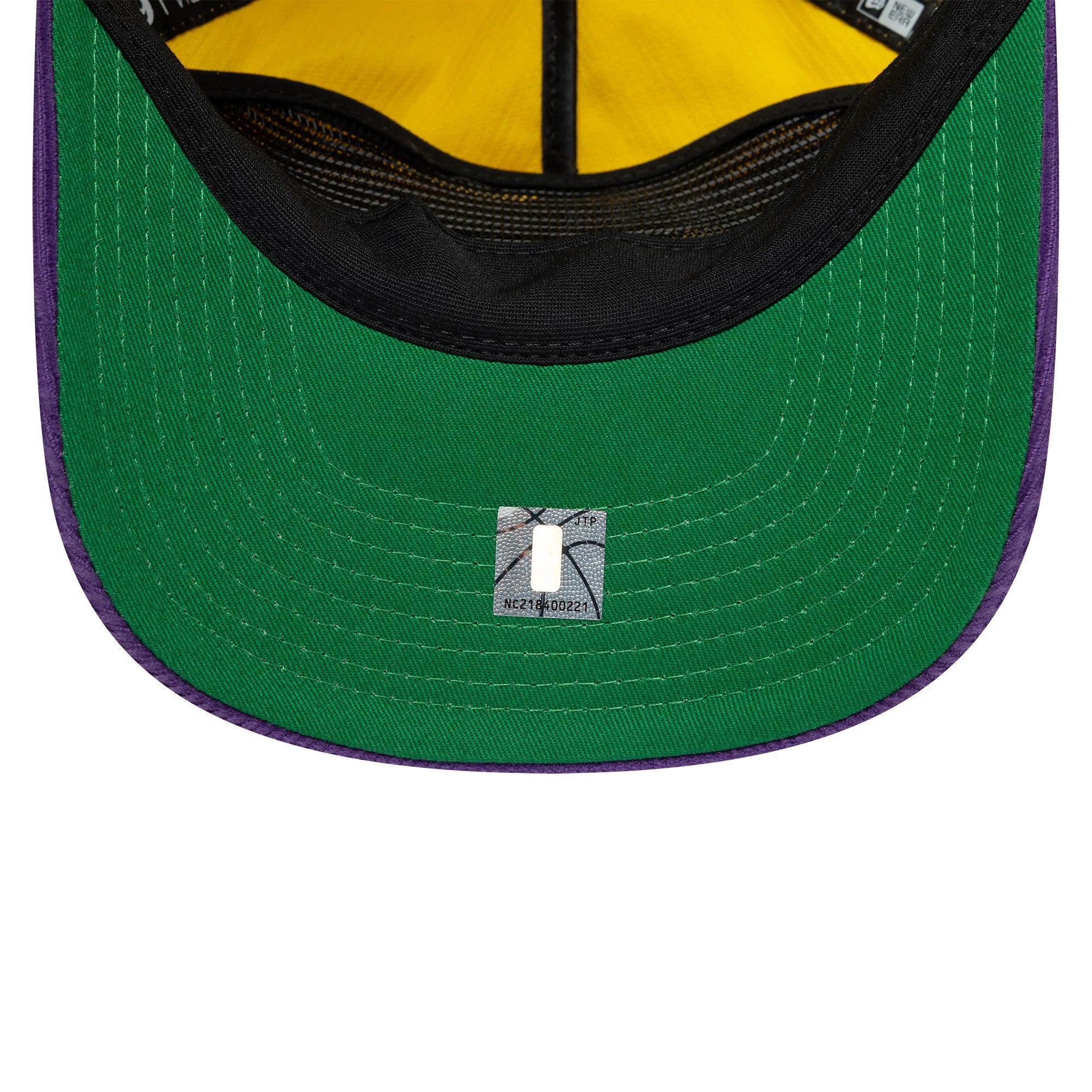 Pictured is this NBA Retro Dynasty LA Lakers Cord 19TWENTY cap in yellow & purple. 2