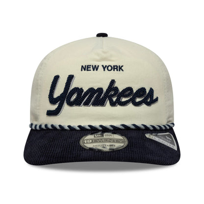 Pictured is this MLB Retro Dynasty New York Yankees 19TWENTY cap in cream & navy. 3