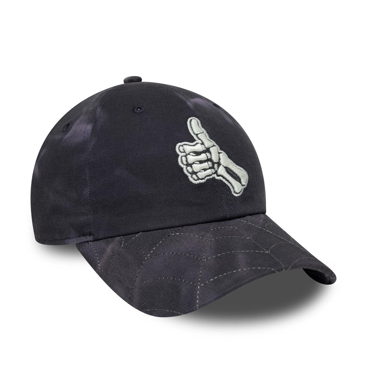Pictured is this New Era Thumbs Up Skeleton Casual Classic cap in black. 3