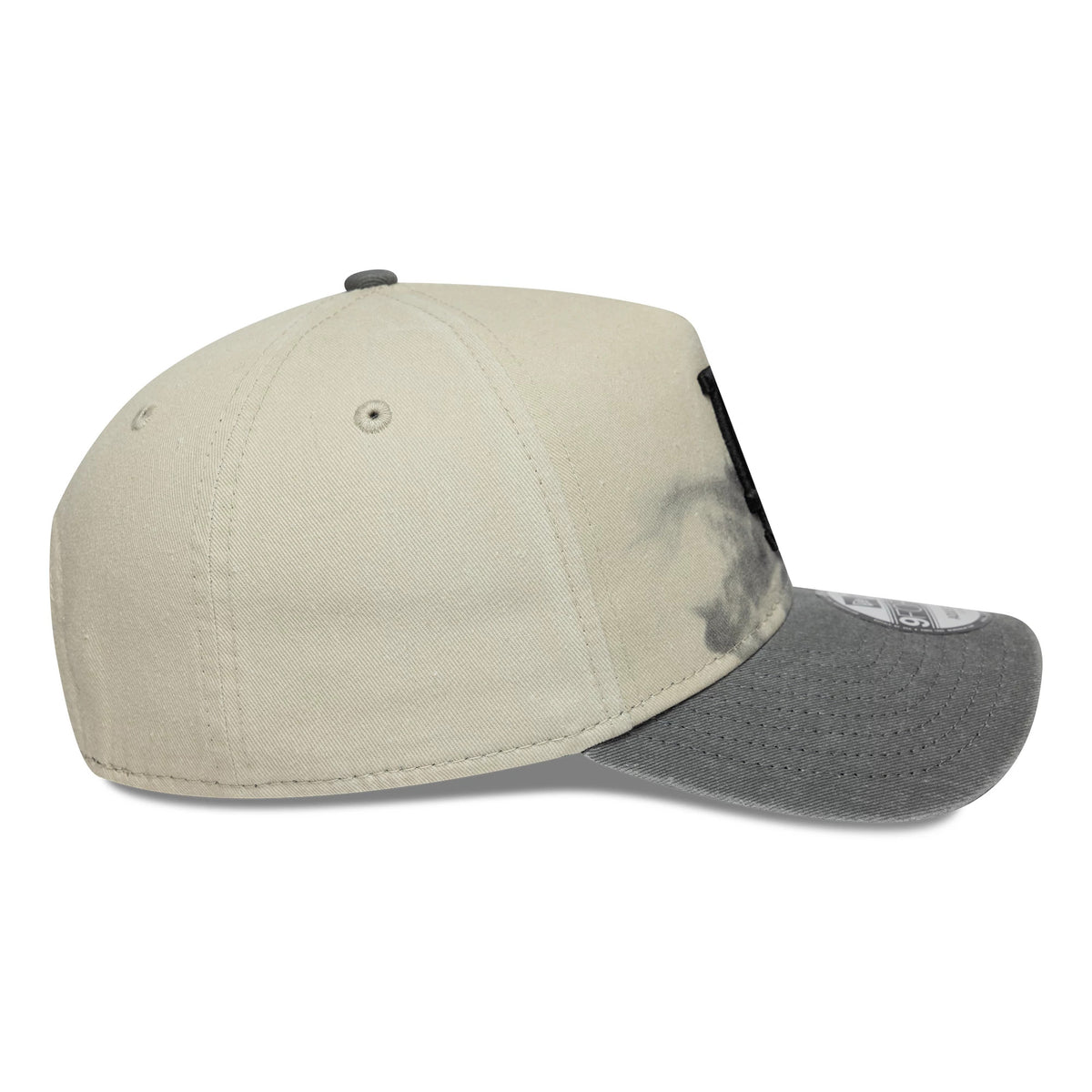 Pictured is this MLB Spectral LA Dodgers 9FORTY A-Frame cap in Cream & Grey. 7