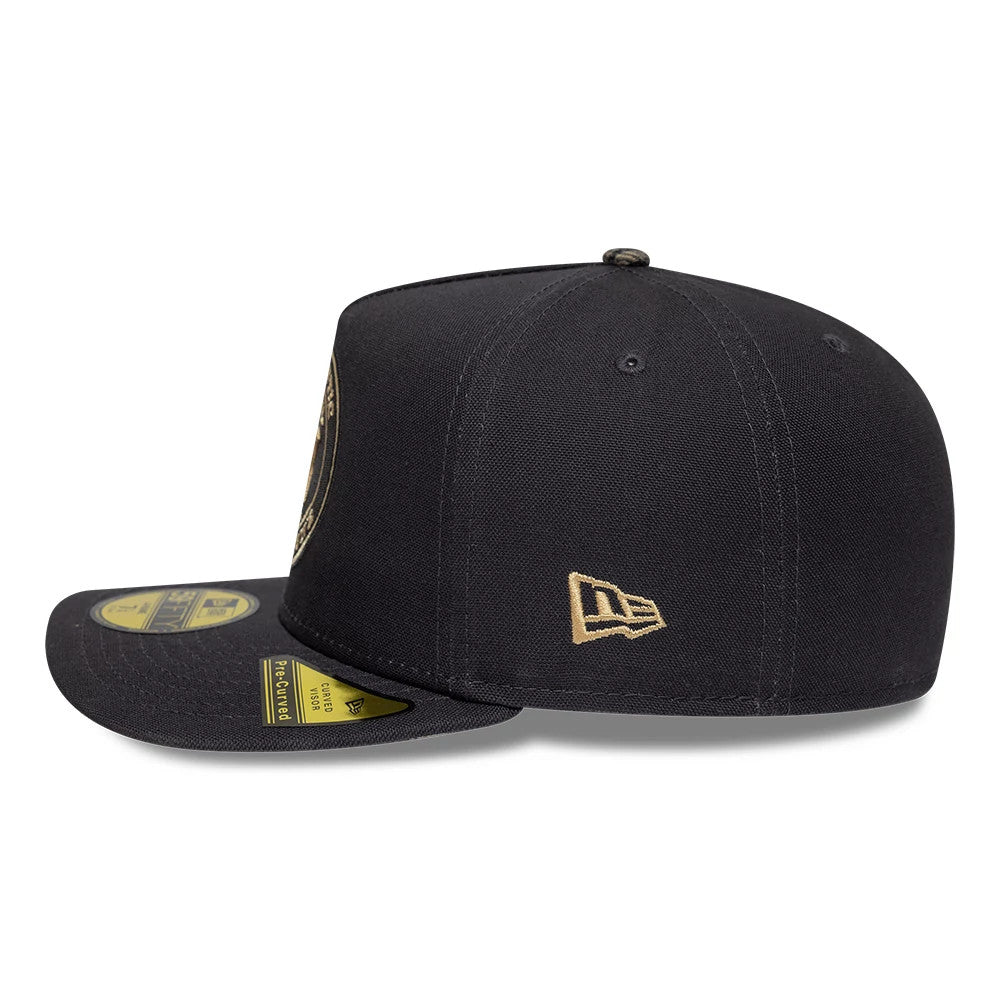 Pictured is this Paramount Yellowstone 59FIFTY A-Frame Fitted cap in black. 6