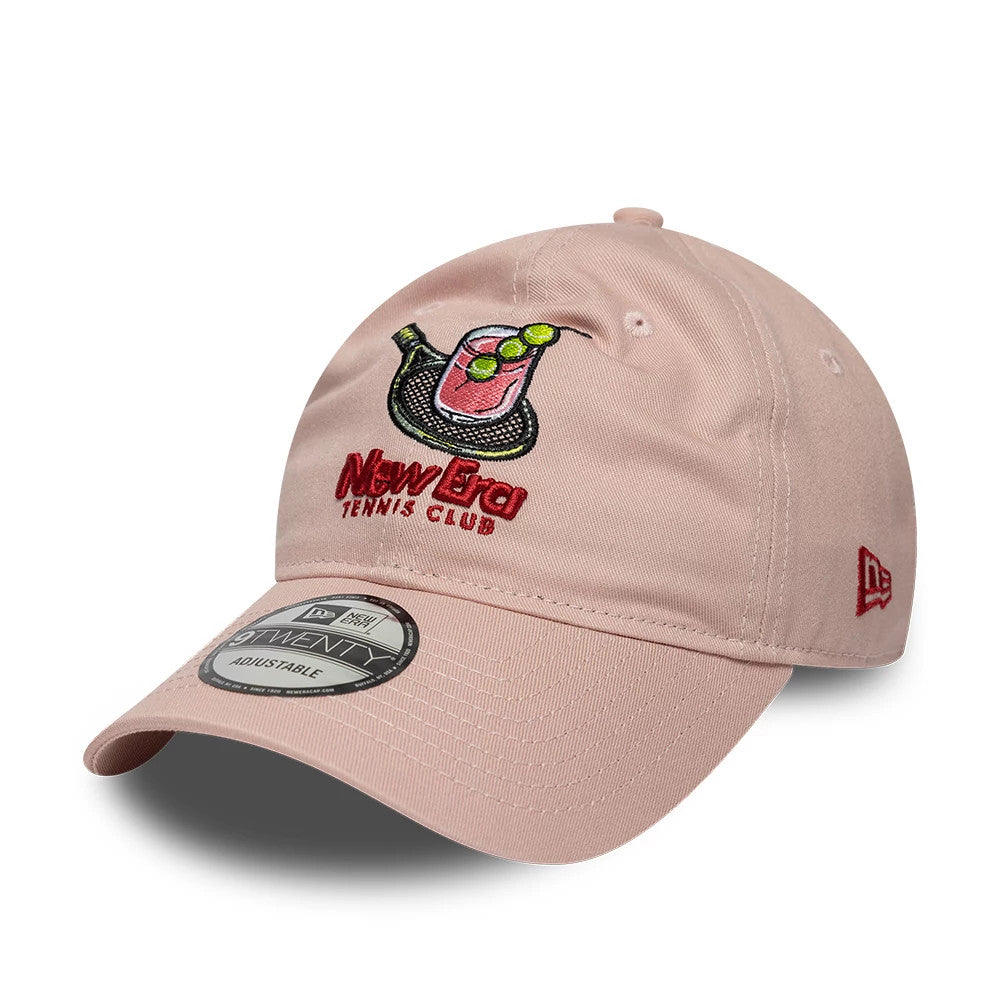 Pictured is this New Era Tennis Club 9TWENTY cap in pastel pink. 1