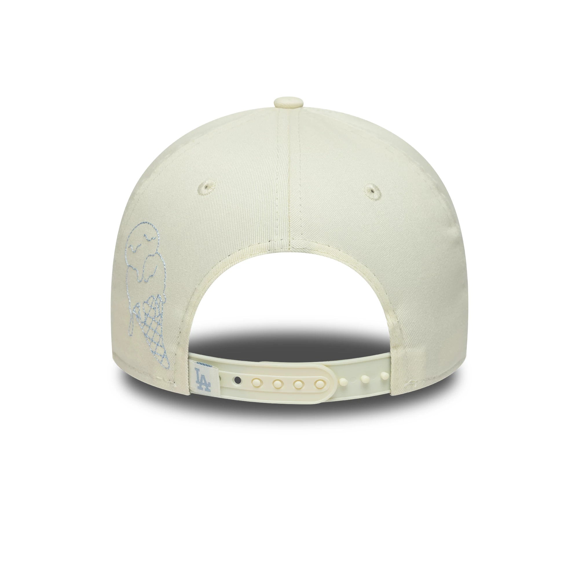Pictured is this MLB Icon E-Frame LA Dodgers 9FORTY A-Frame cap in white. 4