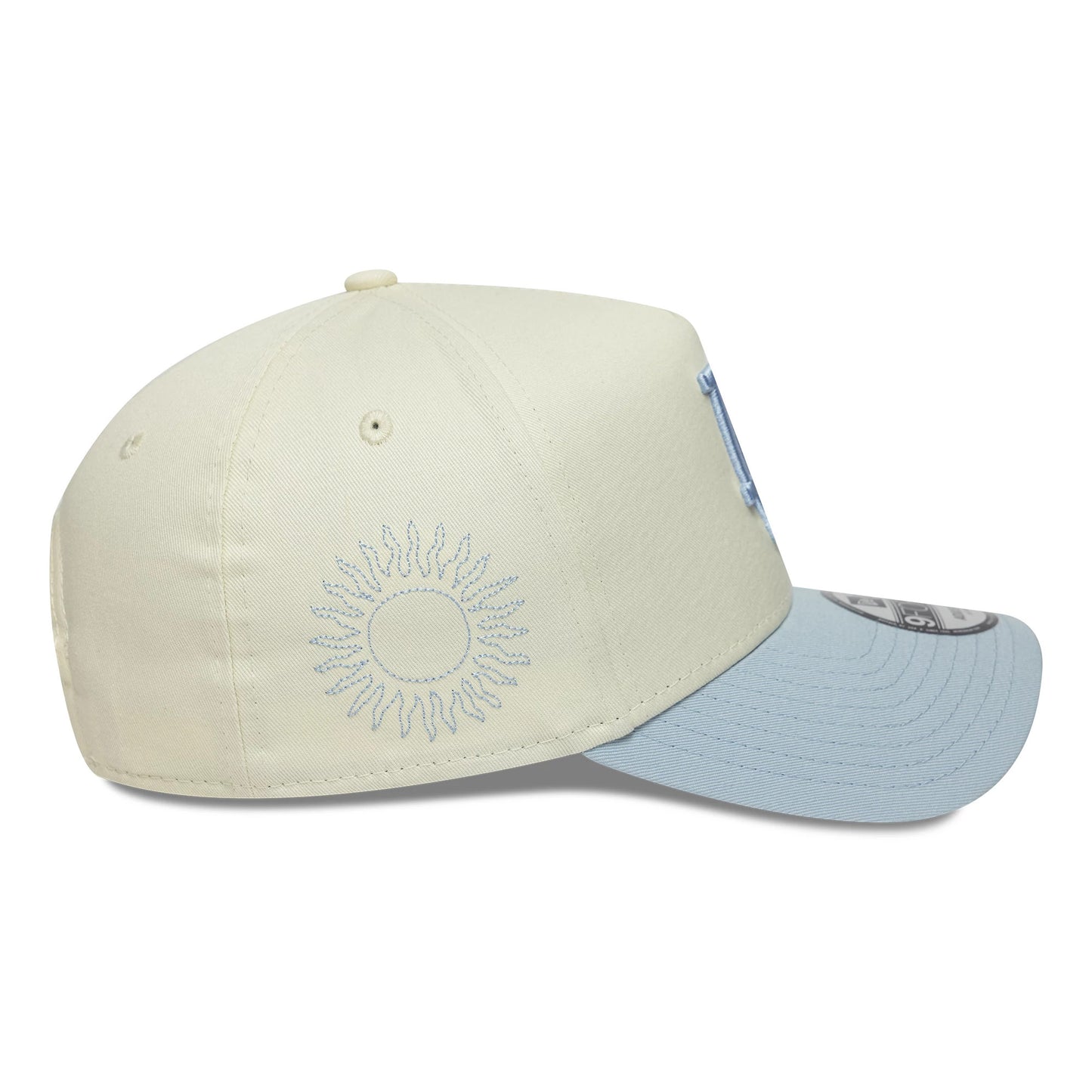 Pictured is this MLB Icon E-Frame LA Dodgers 9FORTY A-Frame cap in white. 6