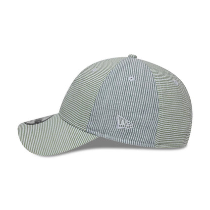 Pictured is this MLB Stripe LA Dodgers 9TWENTY cap in green and blue. 5