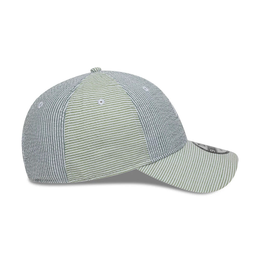 Pictured is this MLB Stripe LA Dodgers 9TWENTY cap in green and blue. 6