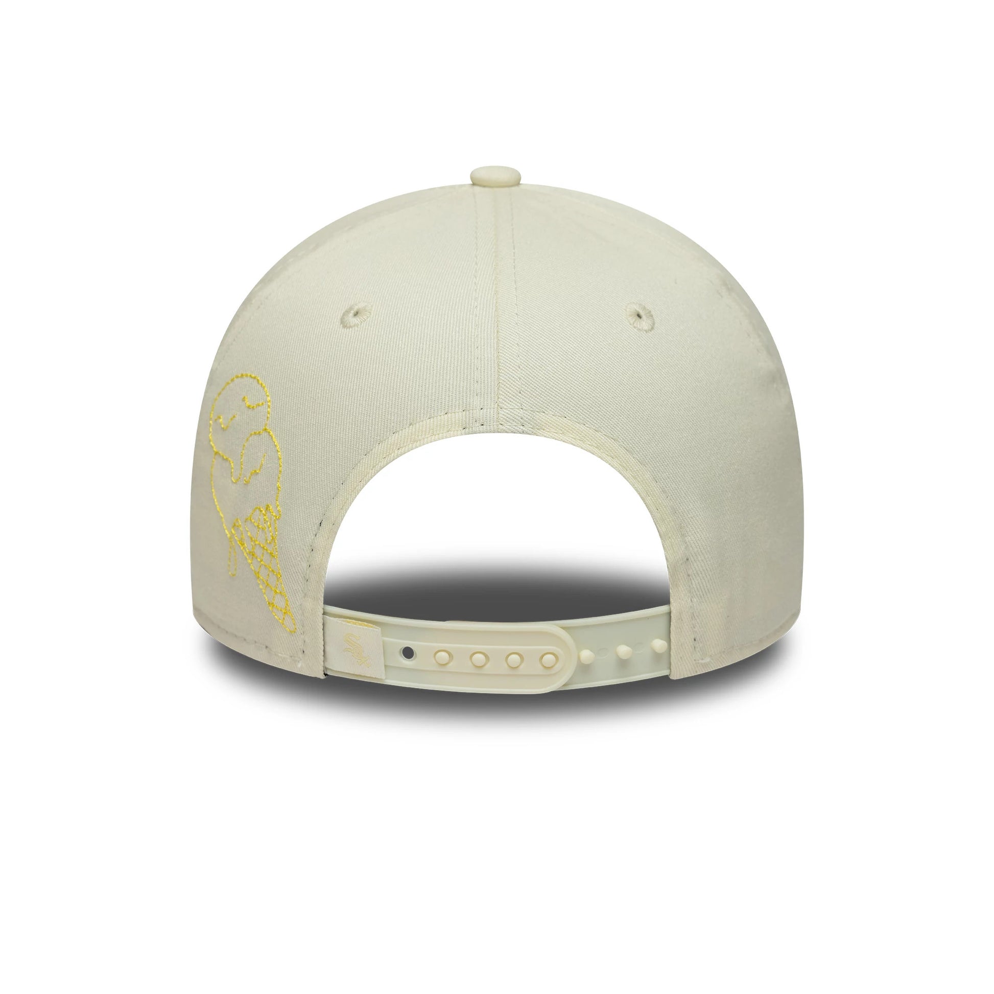 Pictured is this MLB Icon E-Frame Chicago White Sox 9FORTY A-Frame cap in white. 4