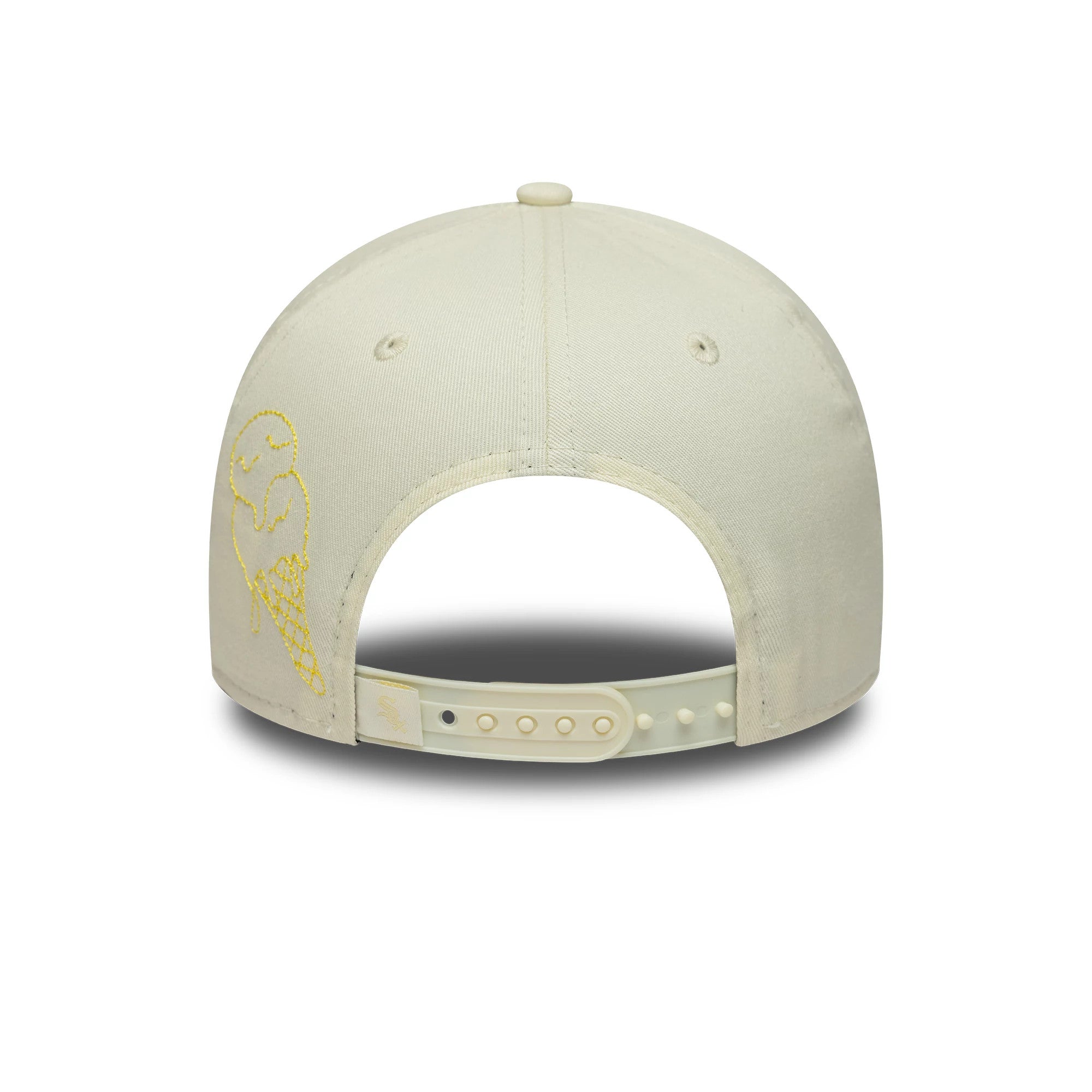 Pictured is this MLB Icon E-Frame Chicago White Sox 9FORTY A-Frame cap in white. 4