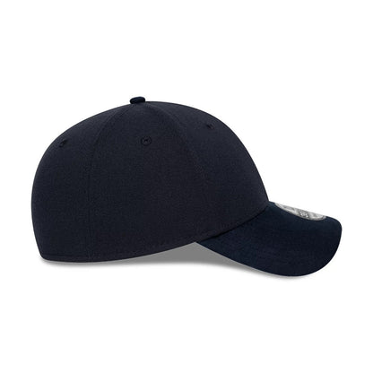 Pictured is this New Era Suede Visor 39THIRTY Stretch Fit cap in navy. 6