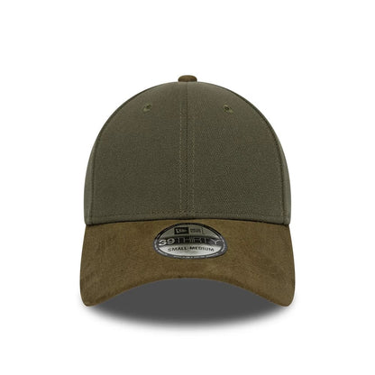 Pictured is this New Era Suede Visor 39THIRTY Stretch Fit cap in green. 2