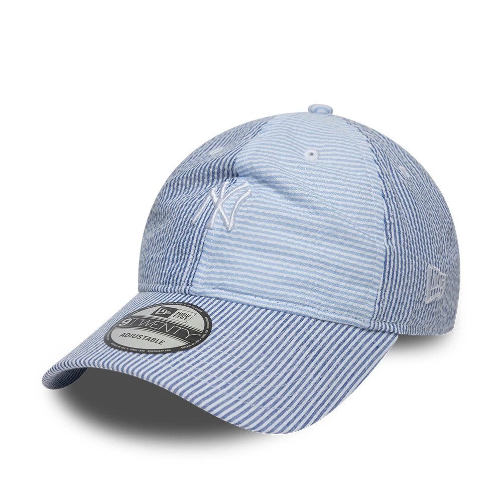 Pictured is this MLB Stripe New York Yankees 9TWENTY cap in pastel blue. 1