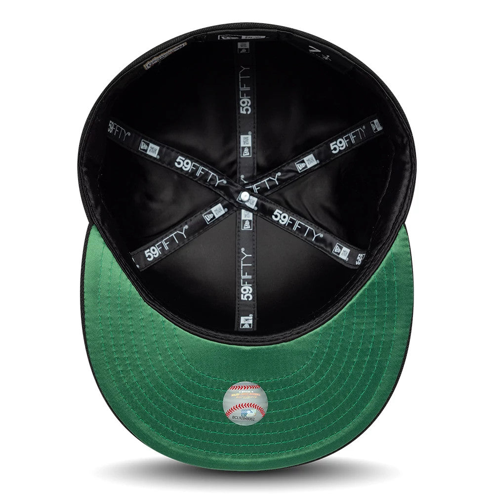 Pictured is this MLB Cooperstown Colorado Rockies 59FIFTY Fitted cap in black. 2