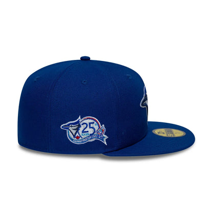 Pictured is this MLB Cooperstown Toronto Blue Jays 59FIFTY Fitted cap in blue. 7