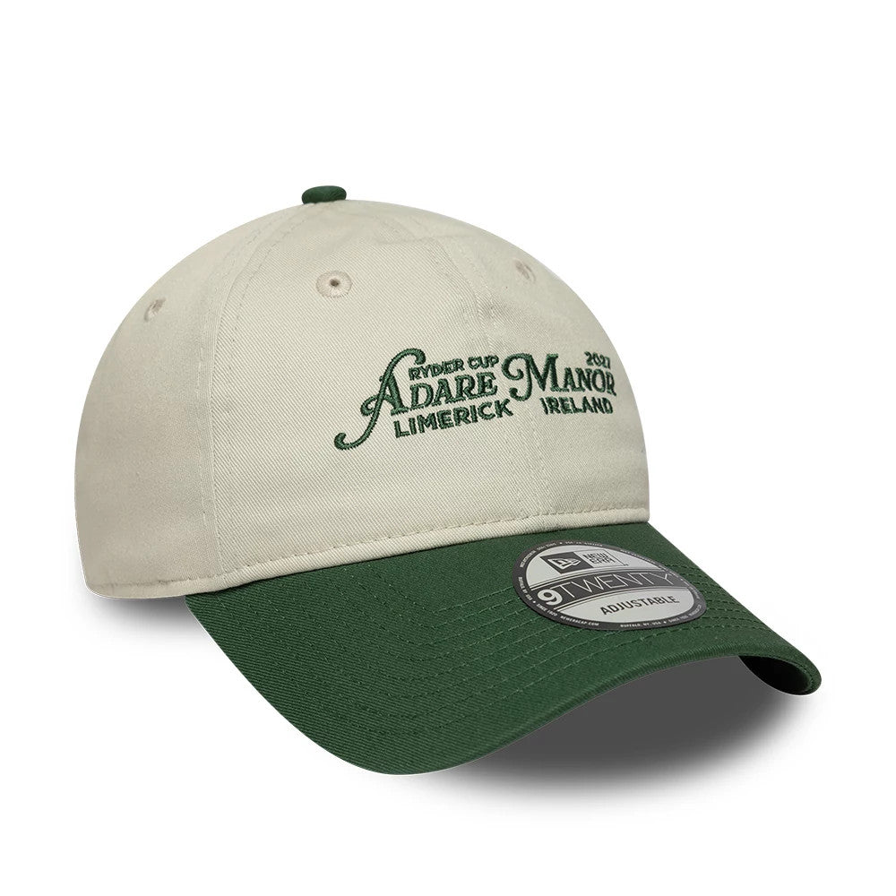Pictured is this Ryder Cup 2027 Contrast 9TWENTY cap in dark green. 3