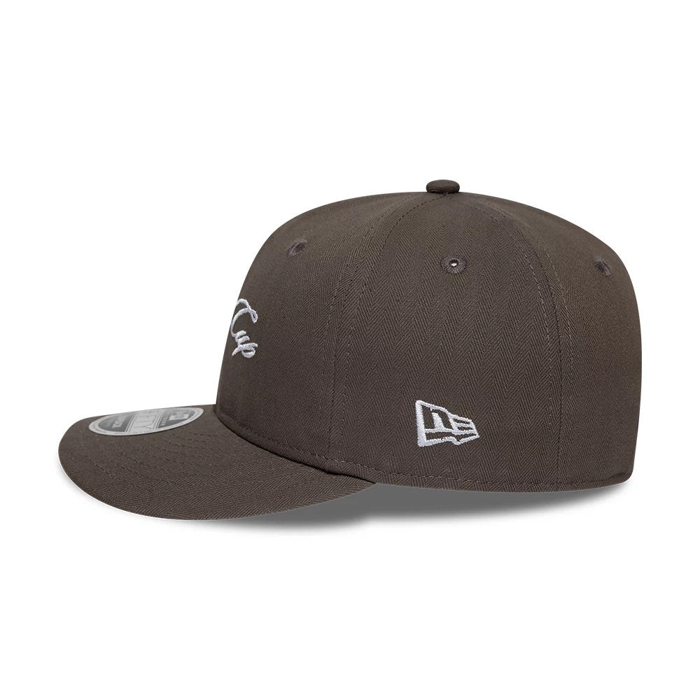 Pictured is this Ryder Cup 2027 Herringbone Retro Crown 9FIFTY cap in grey. 5
