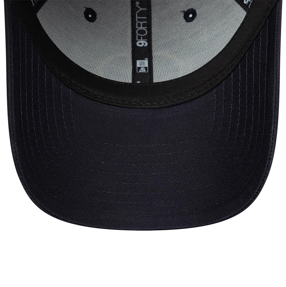 Pictured is this Ryder Cup Europe 2027 100 Years 9FORTY cap in navy. 7