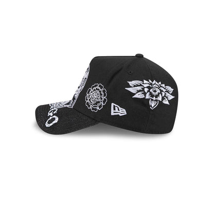 Pictured is this MLB Day Of The Dead Chicago White Sox 9FORTY A-Frame cap in black. 4