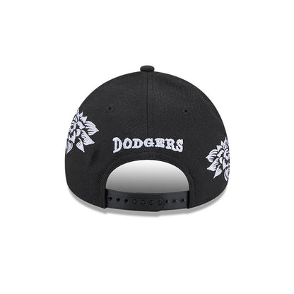 Pictured is this MLB Day Of The Dead LA Dodgers 9FORTY A-Frame cap in black. 6