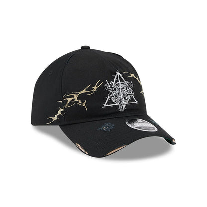 Pictured is this Harry Potter Deathly Hallows 9FORTY A-Frame Unstructured cap in black. 4