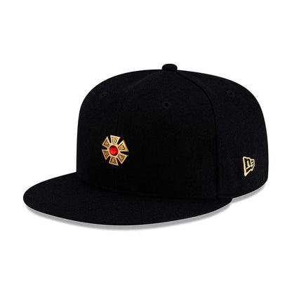 Pictured is this New Era X J Balvin & Ryan Castro Omerta New Era 59FIFTY Fitted cap in black. 3