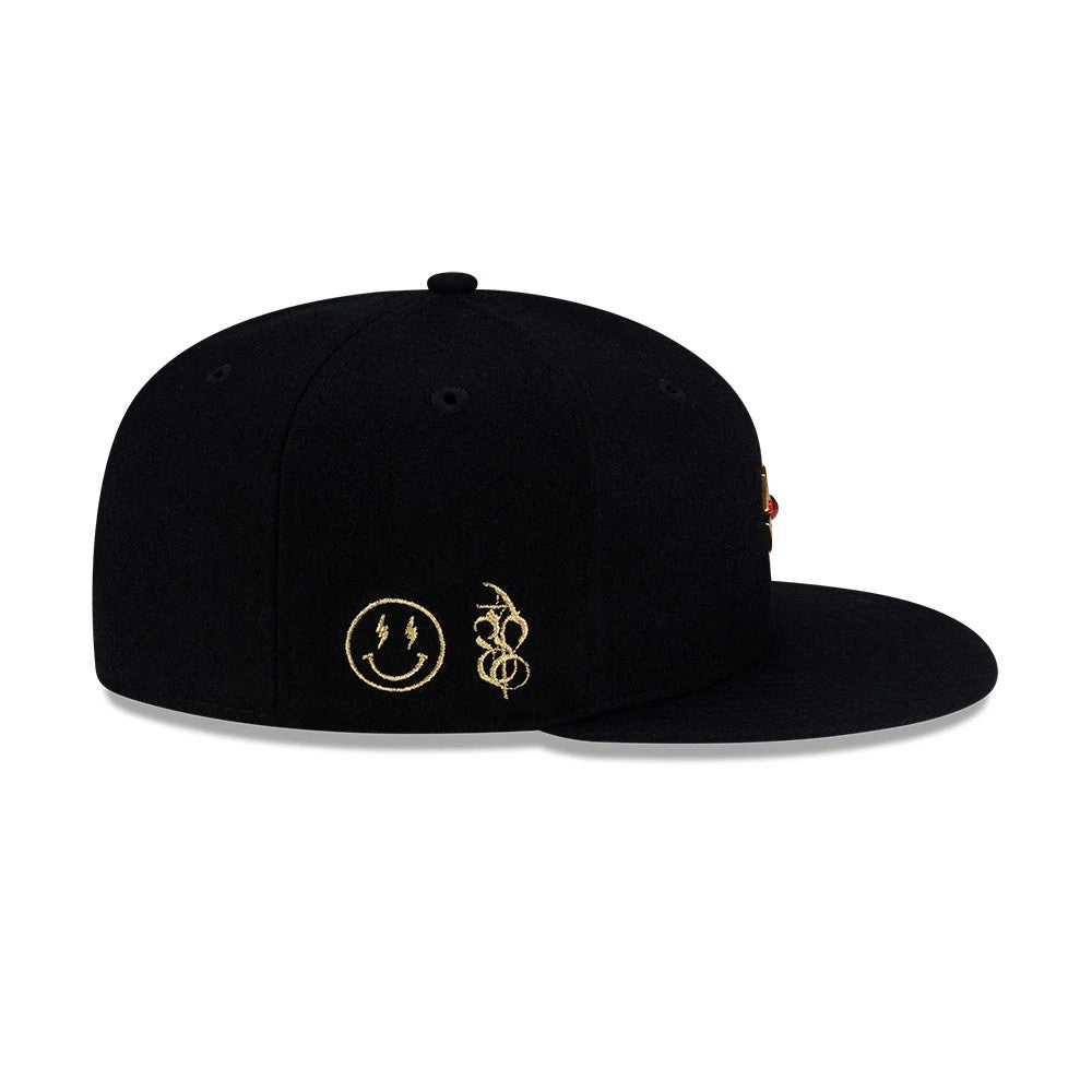 New Era X J Balvin & Ryan Castro Omerta Black 59FIFTY Fitted Cap