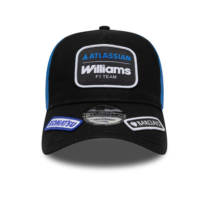 Pictured is this Williams Alex Albon Vegas Race Special 9TWENTY A-Frame cap in black. 3
