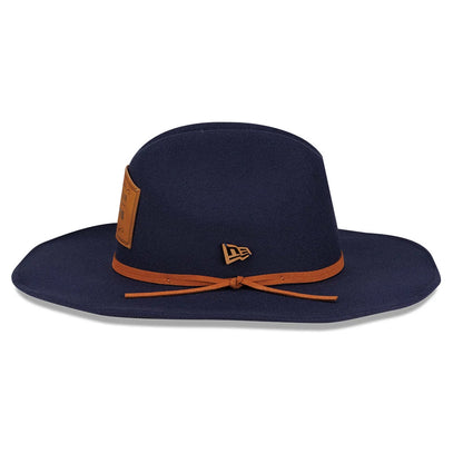 Pictured is this Williams Austin Race Special Wide Brim Fedora Cowboy hat in navy. 6