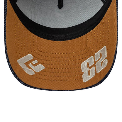 Pictured is this Williams Alex Albon Austin Race Special 9FORTY E-Frame Trucker cap in navy. 2