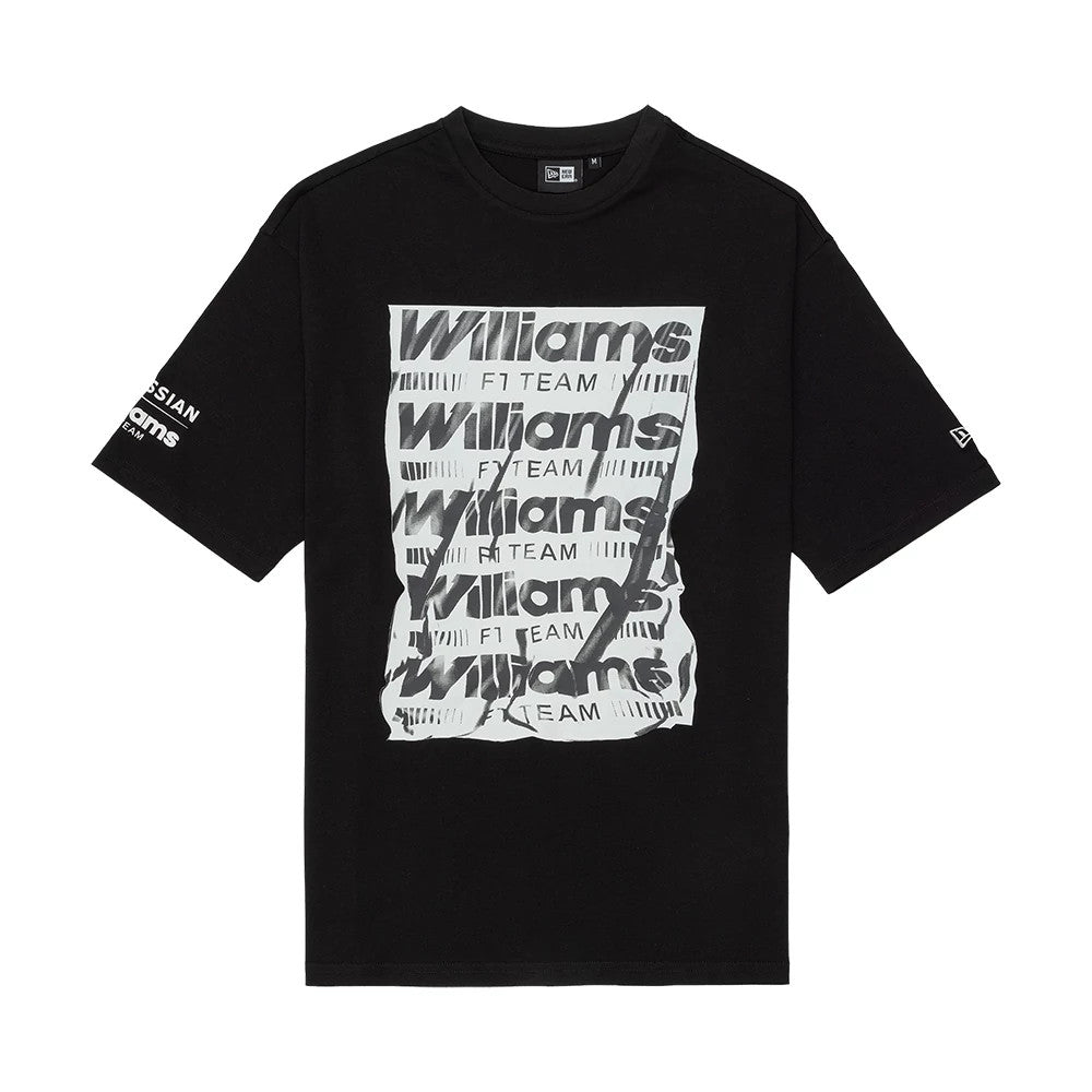 The model is wearing this Williams Oversized T-Shirt in black. 1