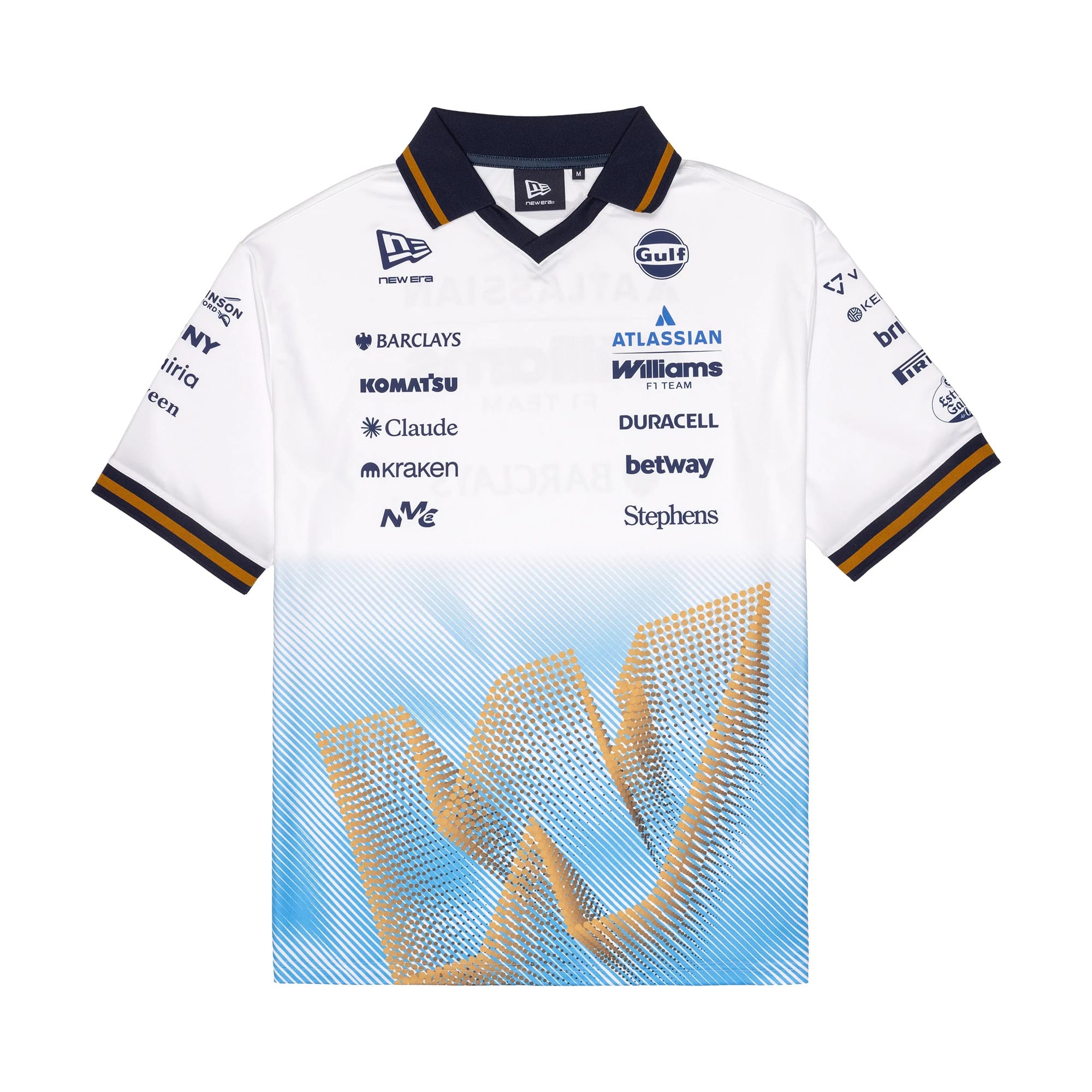 The model is wearing this Williams Spain Race Special T-Shirt in white. 1