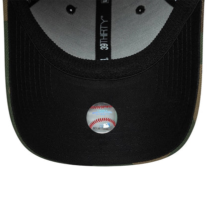 Pictured is this MLB LA Dodgers 39THIRTY Downflap Stretch Fit cap in black. 7