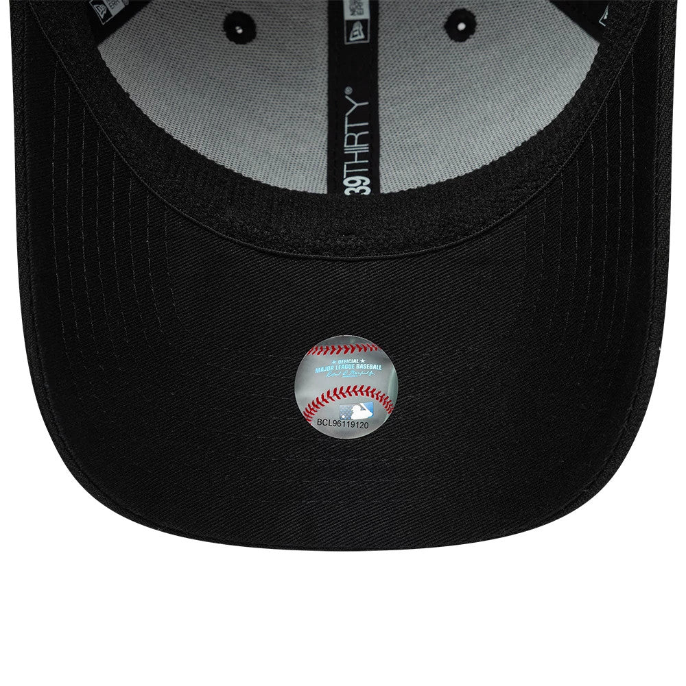 Pictured is this MLB Detroit Tigers 39THIRTY Downflap Stretch Fit cap in black. 7