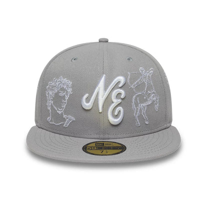 Pictured is this New Era Mythical 59FIFTY Fitted cap in grey. 2