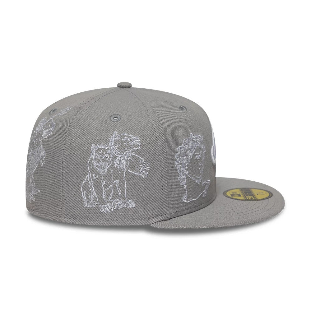 Pictured is this New Era Mythical 59FIFTY Fitted cap in grey. 5