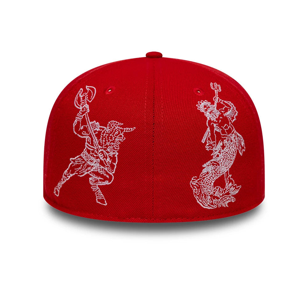 Pictured is this New Era Mythical 59FIFTY Fitted cap in red. 6