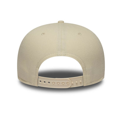 Pictured is this New Era Fabric Script 9FIFTY Snapback cap in Cream & black. 6