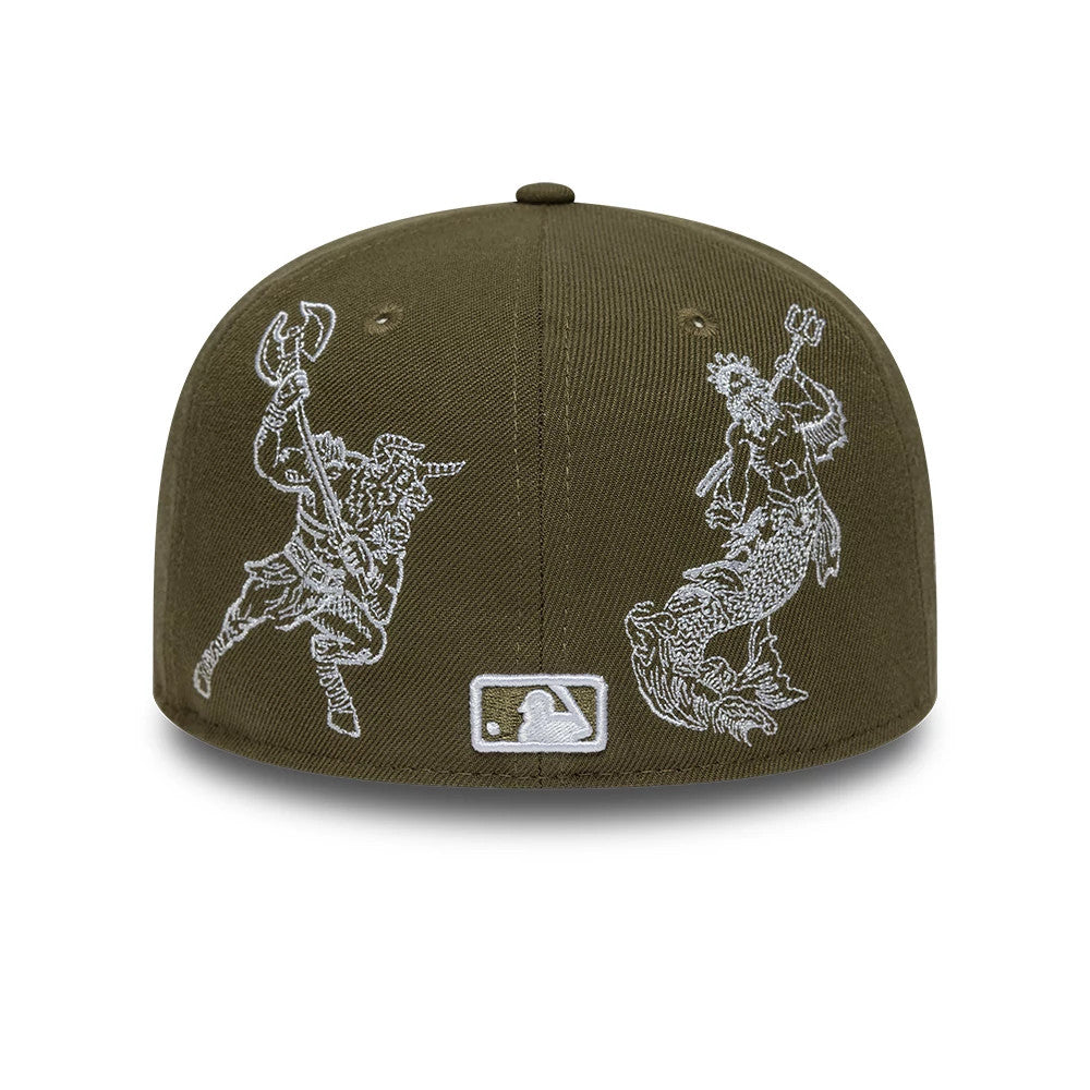Pictured is this MLB Mythical New York Mets 59FIFTY Fitted cap in green. 6