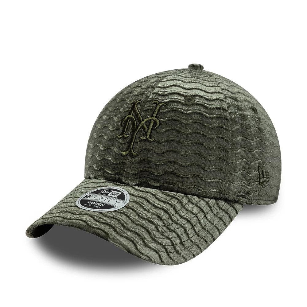 Womens MLB Velour New York Mets Green 9FORTY Cap | NEC EU