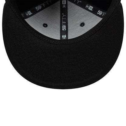 Pictured is this New Era Satin Diamante New Era 59FIFTY Fitted cap in black. 7