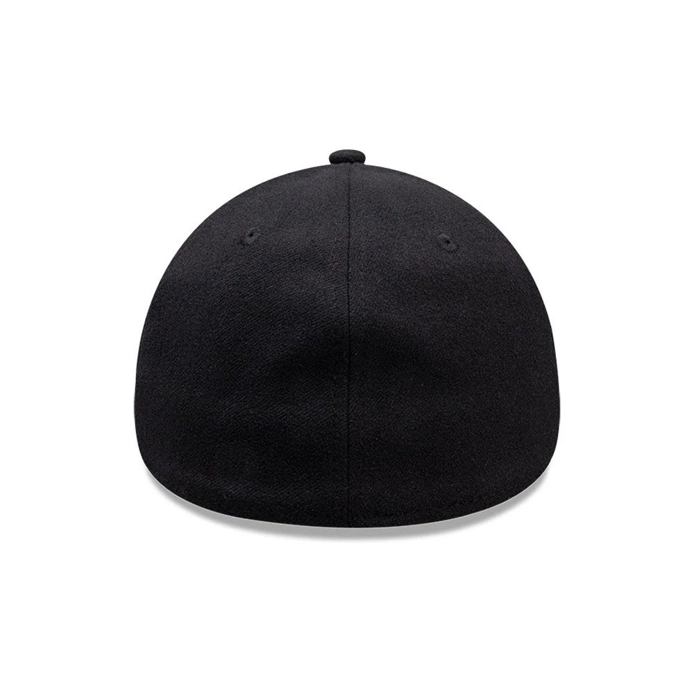 Pictured is this New Era Melton 39THIRTY Stretch Fit cap in black. 4