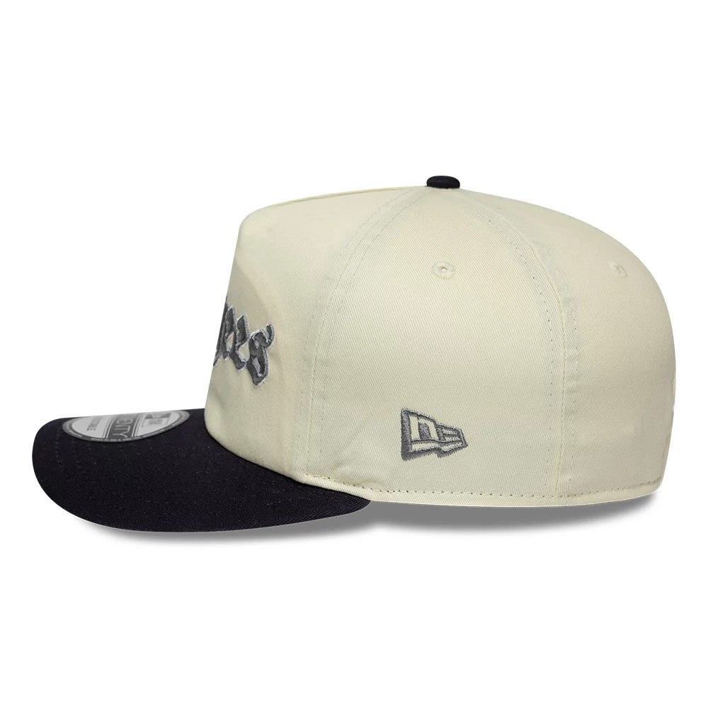 Pictured is this MLB Script New York Yankees 19TWENTY cap in cream & navy. 6
