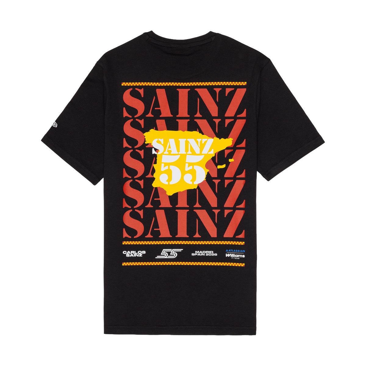 The model is wearing this Williams Carlos Sainz Spain Race Special T-Shirt in black. 3
