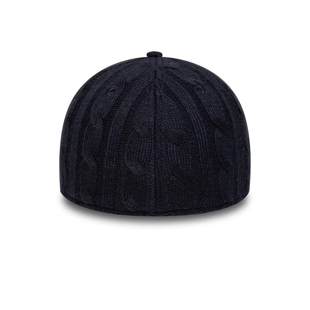 Pictured is this New Era Knitted 39THIRTY Stretch Fit cap in navy. 5