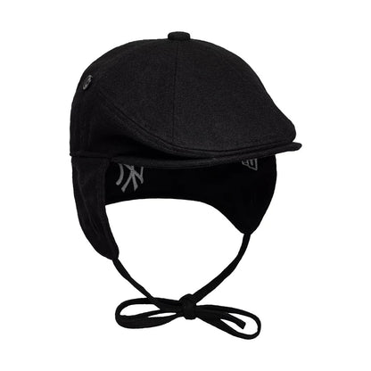 Pictured is this MLB Wool New York Yankees Downflap Driver cap in black. 7