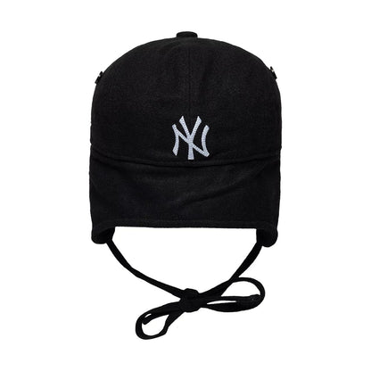 Pictured is this MLB Wool New York Yankees Downflap Driver cap in black. 8