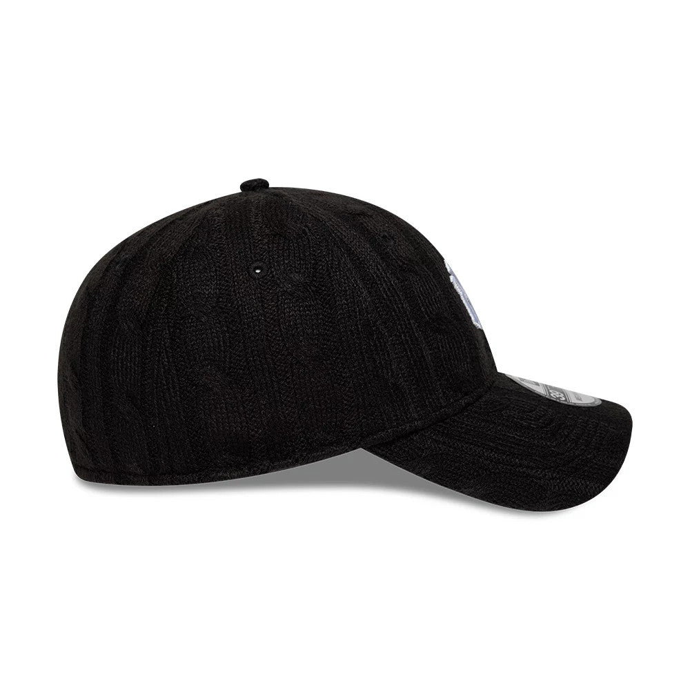 Pictured is this MLB Knitted New York Yankees 39THIRTY Stretch Fit cap in black. 6