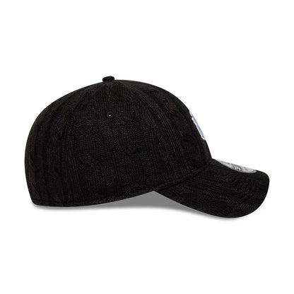 Pictured is this MLB Knitted New York Yankees 39THIRTY Stretch Fit cap in black. 6