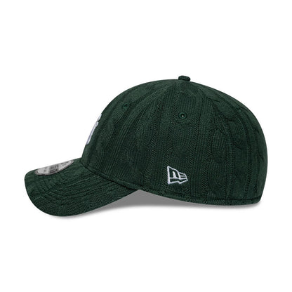 Pictured is this MLB Knitted New York Yankees 39THIRTY Stretch Fit cap in dark green. 8